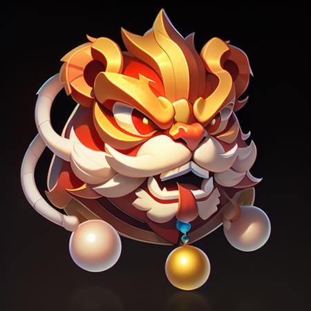 12587-2620734308-zhongguofeng game icon institute game icon a cartoon lion with a ball gradient background gradient Wake the lion Chinese.png